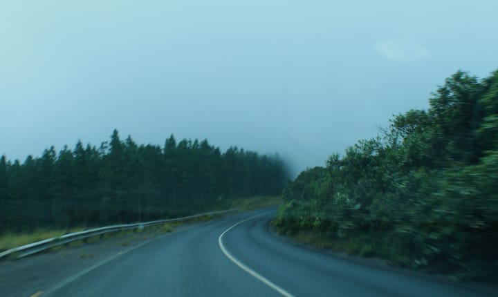 Driving in dense fog