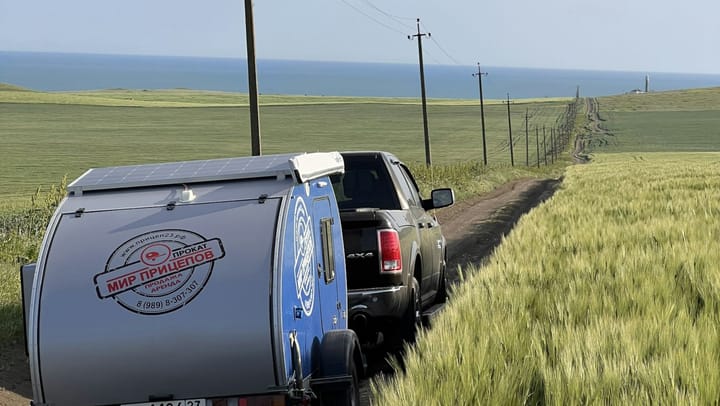 Never again: towing a caravan on gravel roads